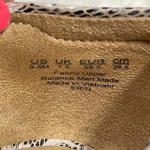 Naturalizer Flats white snakeskin print Sz 9.5m - Picture 7 of 10